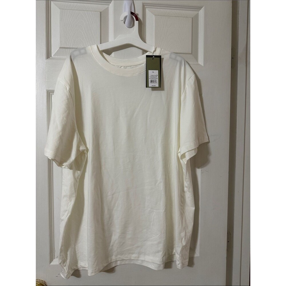 Goodfellow & Co Cream Short Sleeve Crew Tee